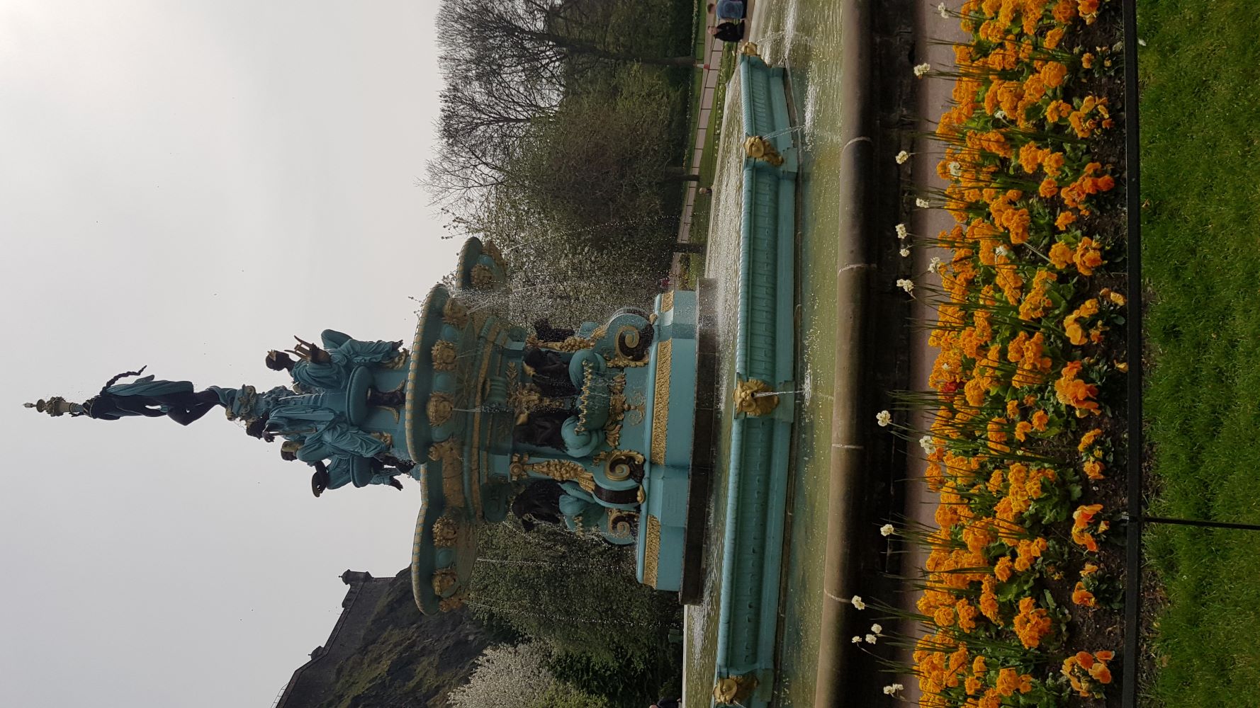 Fountain at Edinburgh Castle