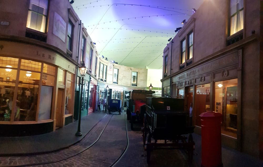 Vintage streets exhibit inside Riverside Museum
