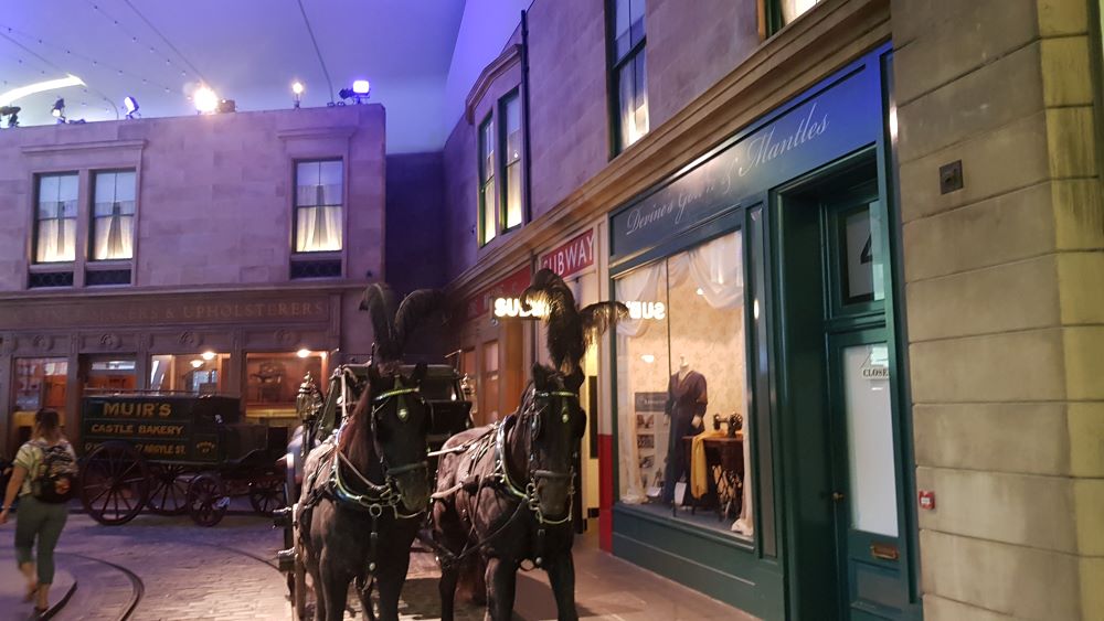 Vintage streets exhibit inside Riverside Museum