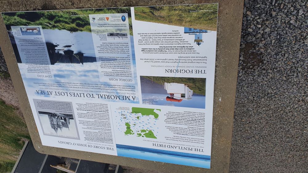 Information map of John o'Groats, highlighting local landmarks and attractions.