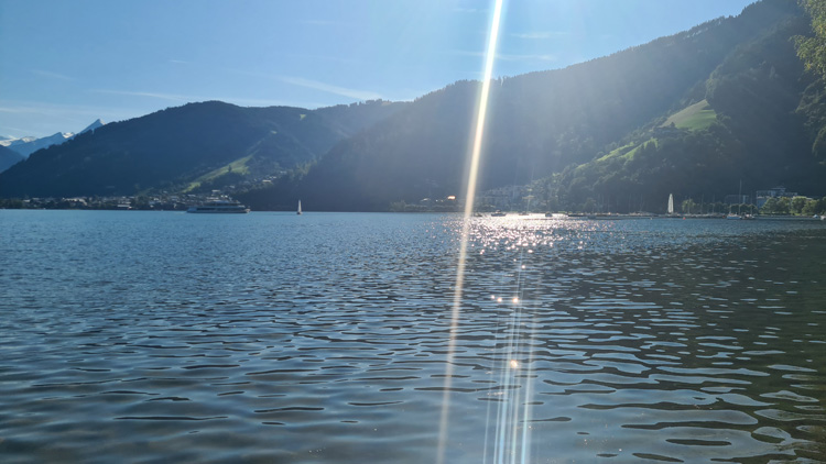Lake Zeller sun sparkling on the water