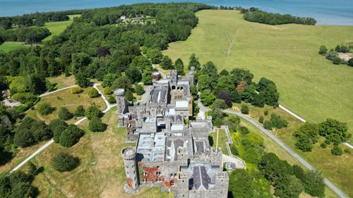 Penrhyn Castle from the air